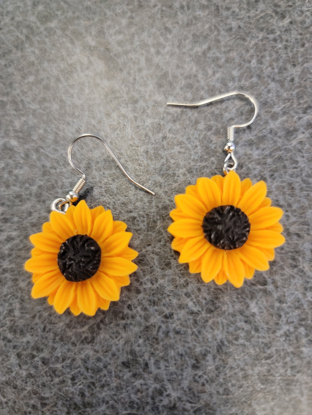 Sunflower Drop Earrings - Yellow Floral Women’s Jewelry